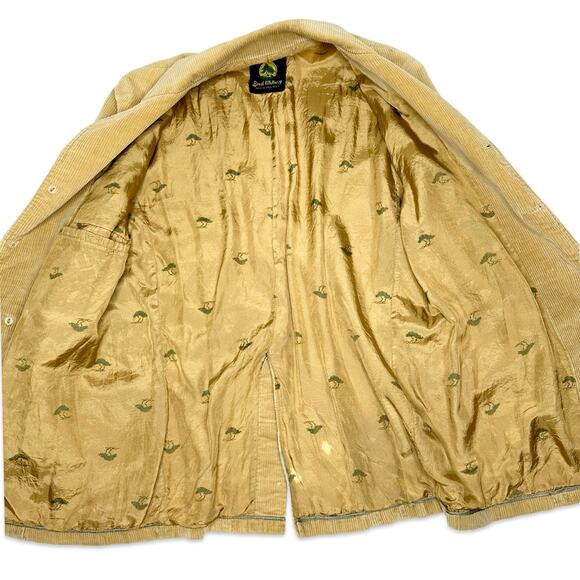 Brad Whitney Carmel Cove VTG 70s/80s Khaki Tan Corduroy Buttoned Trench Coat - Picture 5 of 16